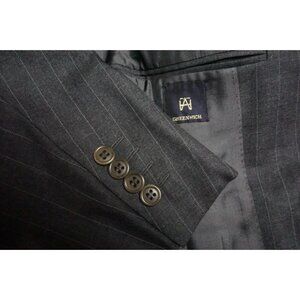 Sartorio x Attolini Made Gray Pinstriped 150s 2 Pc Suit Jacket Pants 44R NEW